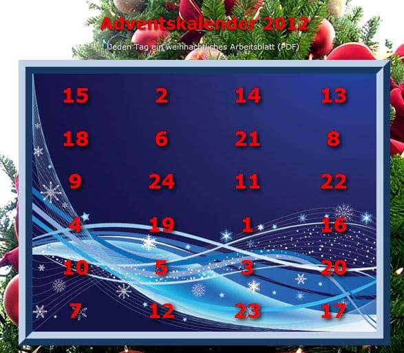 Adventskalender 2012