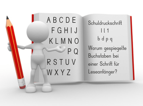 Schuldruckschriften Fonts Legasthenie Lesen Eltern Kinder Schule