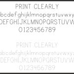 Print Clearly, Font, Schrifart, Legasthenie, Arbeitsblatt, Lehrer, Schule, Eltern, Kinder, Legasthenietrainer, Dyskalkulietrainer