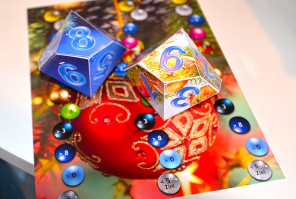 Immer zur Adventzeit: Anleitung für den Bau eines 0-9-Weihnachtswürfelspiels