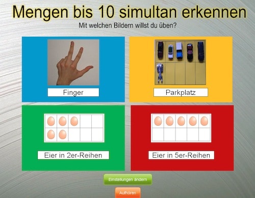 Rechnen am PC: Simultanerfassung, Rechnen, PC, Mathe, Dyskalkulie, Eltern, Kinder, Schule, Grundschule, Förderschule, Förderunterricht, Lernprogramm