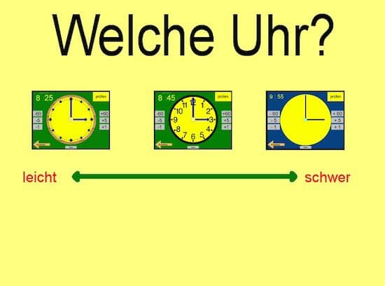 Kostenloser Uhrzeittrainer, Uhrzeit, Lernprogramm, lernen, Computer, DVD, Legasthenie, Dyskalkulie, Eltern, Kinder, kostenlos