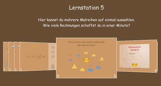 Einmaleins interaktiv lernen