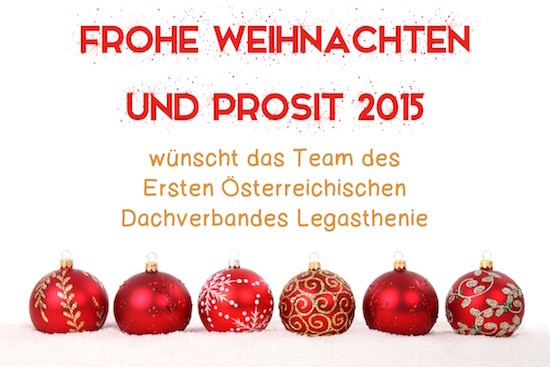 Frohe Weihnachten und Prosit 2015!