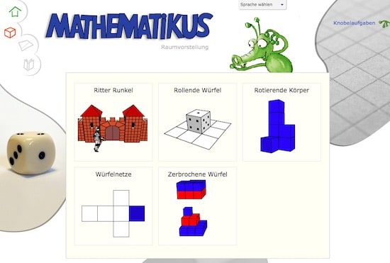 Mathematikus – Knobelaufgaben für die Raumwahrnehmung