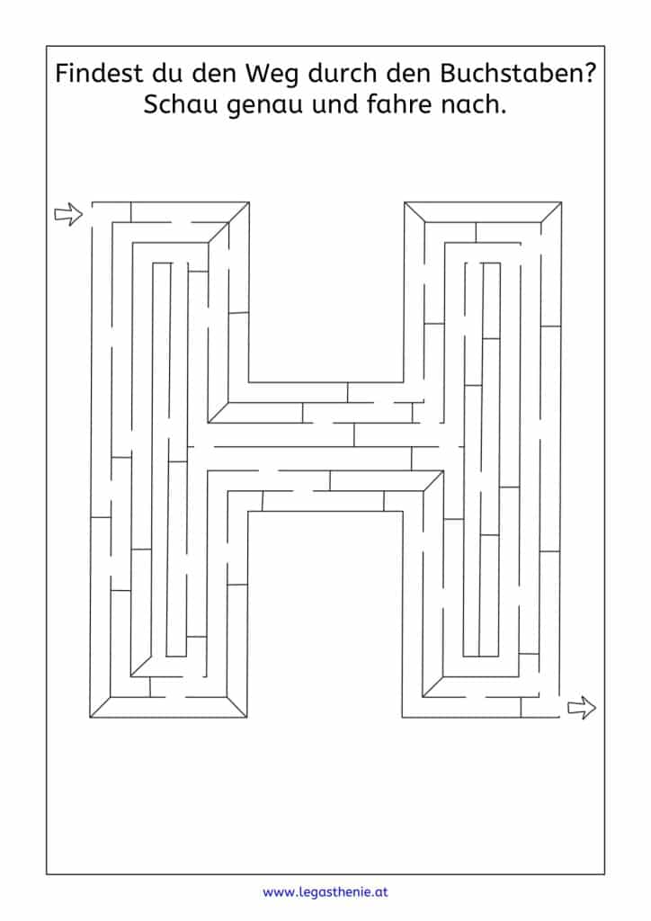 Buchstabenlabyrinthe, Wahrnehmung, AFS-Methode, AFS-Training, Legasthenie, Legastheniematerial, Buchstaben, Labyrinth, Aufmerksamkeit, Feinmotorik, räumliche Wahrnehmung, optische Wahrnehmung