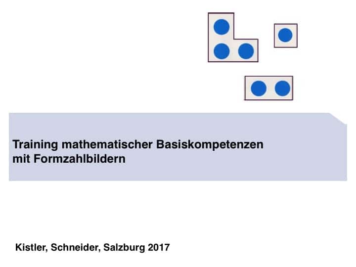 Training mathematischer Basiskompetenzen mit Formzahlbildern