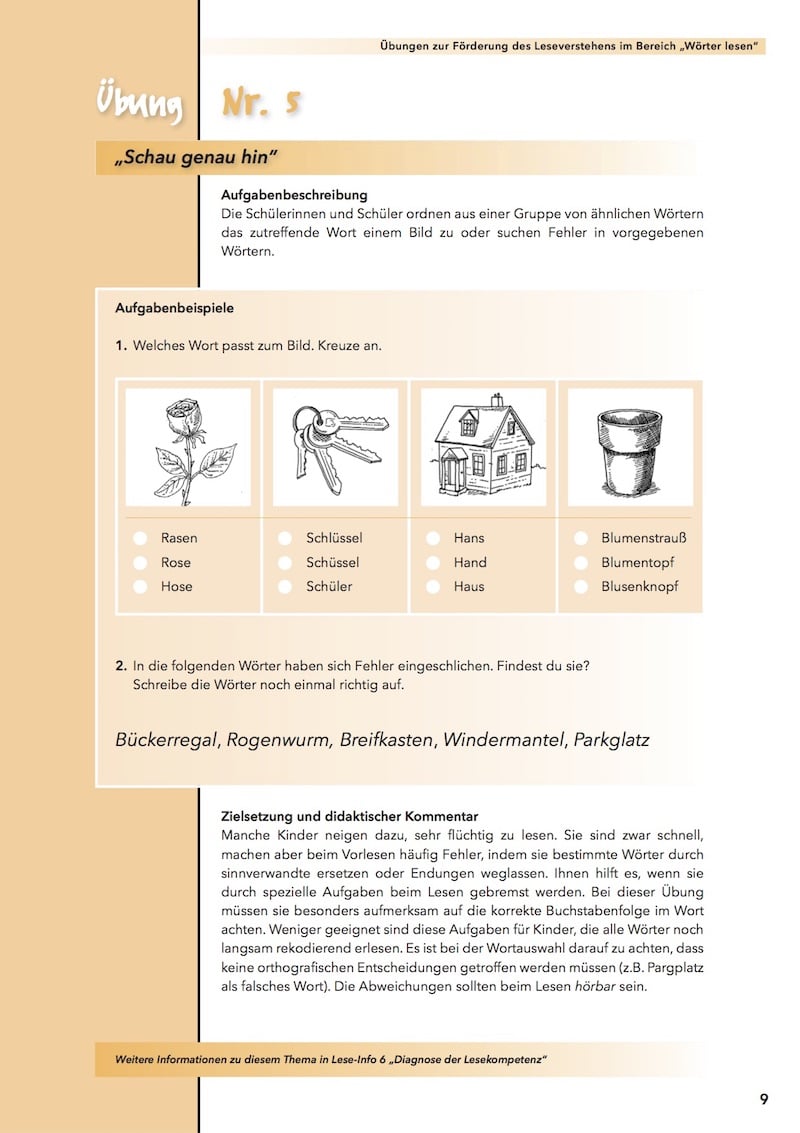 Didaktische Materialien zum sinnerfassenden Lesen, Lesen, Lesekompetenz, Handreichung Lesen, Legasthenie, AFS-Methode, EÖDL, Legasthenietraining