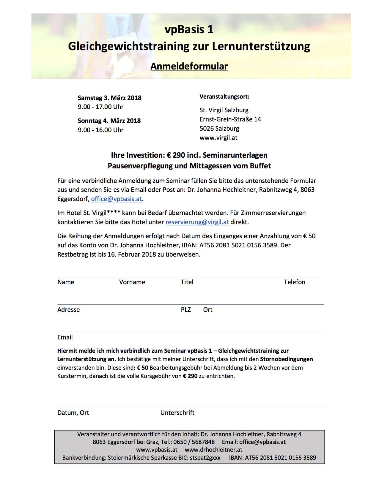 Seminar, Legasthenie, Dyskalkulie, AFS-Methode, Gleichgewicht