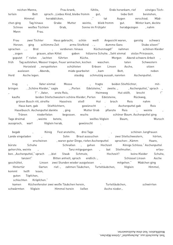 Legasthenie, Experiment, Swetlana Bregy, visuelle Wahrnehmung, lesen, denken, Grafik, Textgestaltung, visuelle Kommunikation