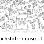 Buchstaben ausmalen, Legasthenie, Buchstaben, Legasthenietraining, AFS-Methode