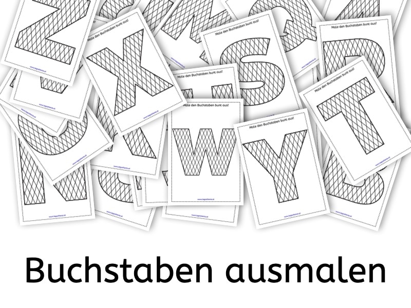 Buchstaben ausmalen