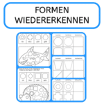 Formen, Legasthenie, Dyskalkulie, Arbeitsblatt, Schule, Wahrnehmung, Figur-Grunddifferenzierung