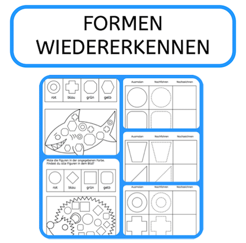 Übungsmaterial: Formen Wiedererkennen