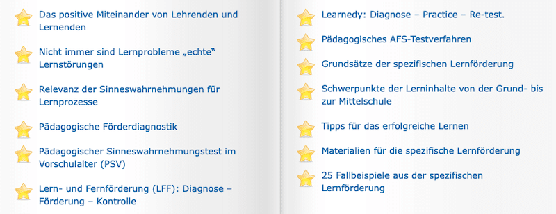 Lernförderung, AFS-Methode, Lernen kann man lehren, Lerndidaktiker, Fernförderung