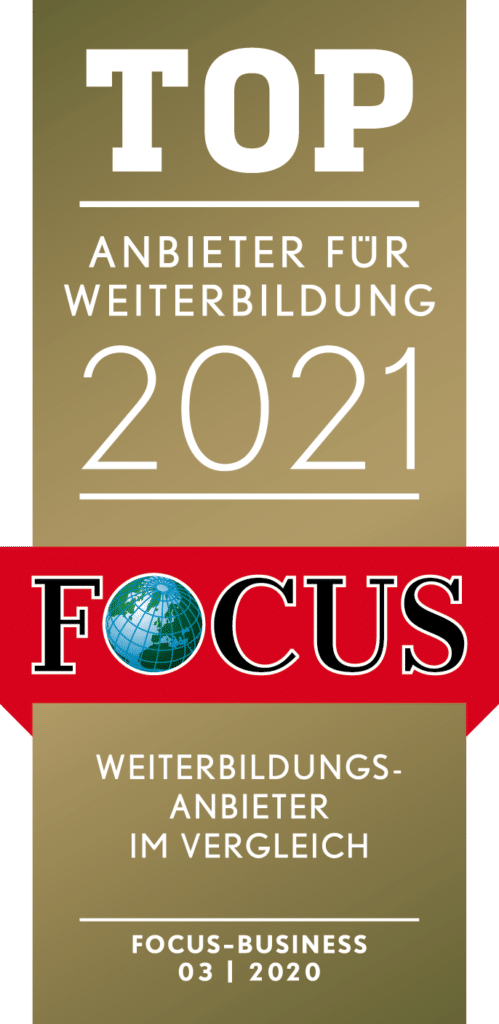 FOCUS-BUSINESS Siegel TOP-ANBIETER für Weiterbildung