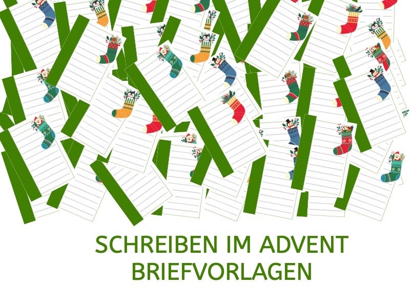 Schreiben im Advent – Vorlagen