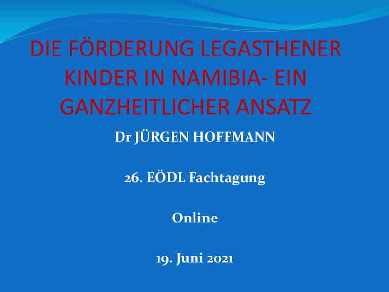 Fachtagung 2021: Die Förderung legasthener Kinder in Namibia – Ein ganzheitlicher Ansatz