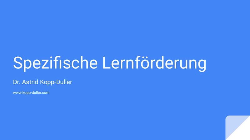 Fachtagung 2021: Die spezifische Lernförderung in der praktischen Arbeit – eine Erfolgsgeschichte