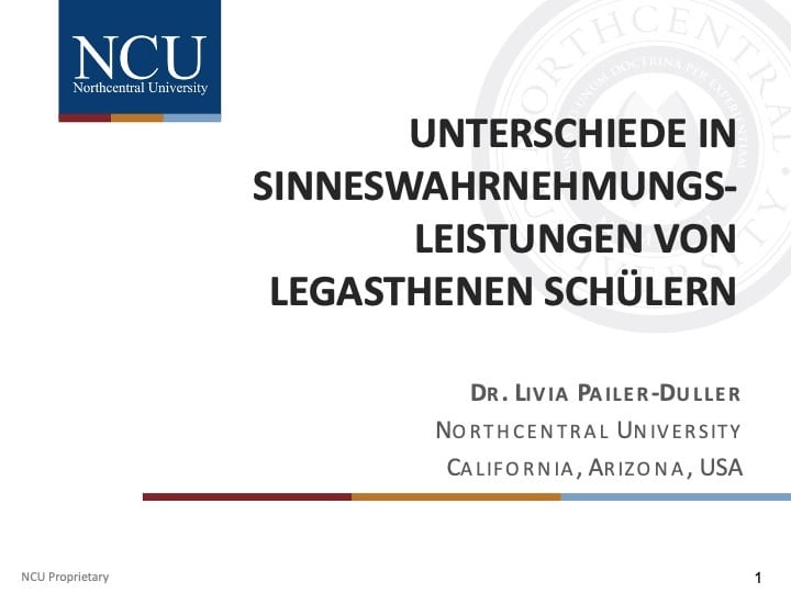 Fachtagung 2021: Unterschiede in Sinneswahrnehmungsleistungen von legasthenen Schülern