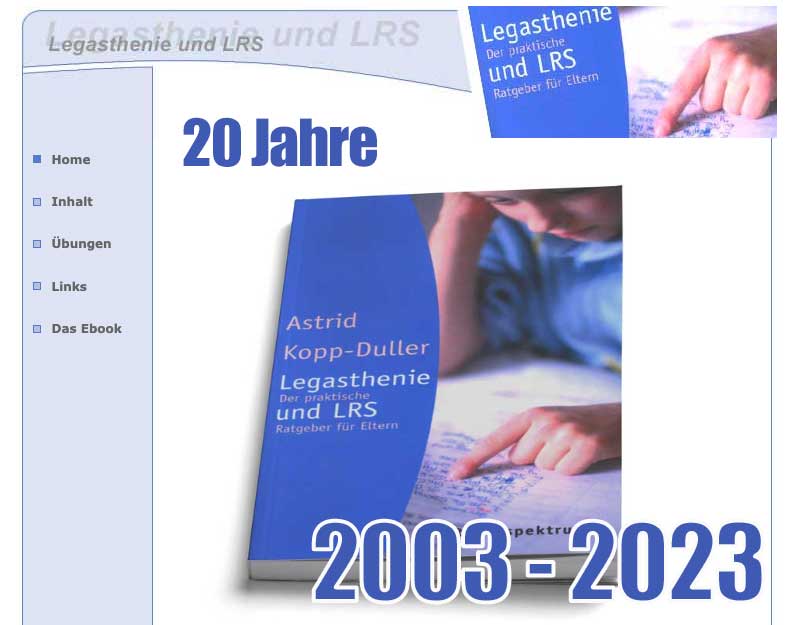 Legasthenie und LRS kostenloses Ebook