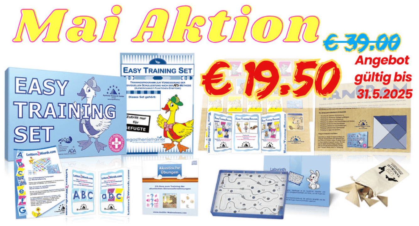 Mai-Aktion: Easy Training Set Plus um -50%!